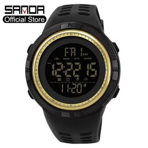 Đồng Hồ Nam SANDA Đồng Hồ Nam Đa Năng Màn Hình LED Sang Trọng Thời Trang Đồng Hồ Chống Nước Thương Hiệu Nổi Tiếng Đồng Hồ Thạch Anh Điện Tử Kỹ Thuật Số Ngoài Trời Chronograph1