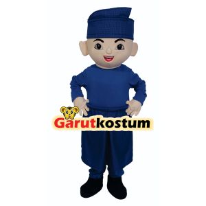 Kostum maskot badut karakter ipin minang setelan lucu costume karnaval