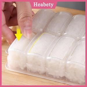 Heabety 5 10 lưới gạo bóng Khuôn Sushi không dính áp lực lưu trữ Hộp Ăn Trưa công cụ tự làm nhà bếp rõ ràng onigiri khuôn