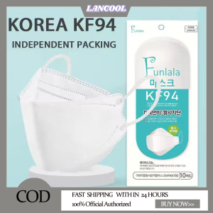 50pcs KF94 Face Mask 4-Ply Non-Woven Protective Anti-Smoke Black Washable Cloth Made in Korea Single Side Color