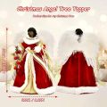 Angel Christmas Tree Topper with Lights and 40-Inch Extension Cord, Lighted Tree Toppers Christmas Decorations, Elegant and Durable, Perfect for Holiday Home Decor and Gifts, White, WOKEISE. 