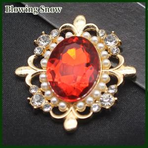 Blowing 29x32mm Exquisite Alloy Rhinestone Buckle Bowknot Hair Accessories Material Accessories Wedding Invitation Decoration