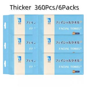 Japan ITO Removable Wet and Dry Dual-Use Cleaning Towel EF Texture Soft Face Towel 60 Pieces