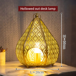 โคมไฟห้อยทรงหยดน้ำ โคมไฟเอเชียตะวันออกเฉียงใต้ทำด้วยลวดคัตเตอร์ โคมไฟดอกไม้ไฟห้องนอน โคมไฟไทยงความคิดสร้างสรรค์ โคมไฟตกแต่งมุมหลายโคมไฟเคาน์เตอร์