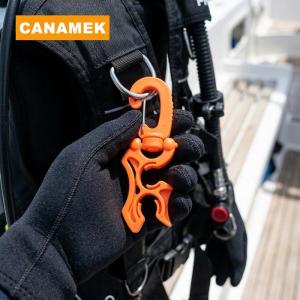 【CANAMEK】 BCD Hose Retainer for Diving Double Hose Holder Stable Secure Snaps Easy to Use for Gear Organization Underwater 2PCS
