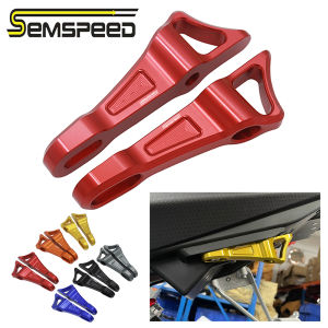 SEMSPEED Motorcycle CNC Rear Footrest Passenger Footpegs Foot Bracket Support For Aprilia RS660 RS 660 2020-2023 2024