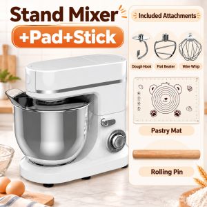 Electric Stand Mixer Large Capacity 8L 10L Baking Blender Dough Kneader For Household Kitchen Mixer Cake Mesin Adun