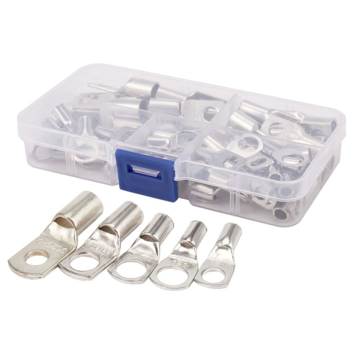 (DMJE) Bolt Hole Tinned Copper Cable lugs Battery Terminals set Wire