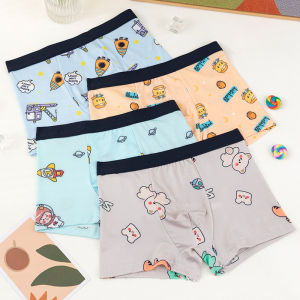 4Pcs Briefs For Kids Boy Cotton Underwear Boys Boxer Shorts Baby Children Boxers 100% Shorts Available for ages 2-14