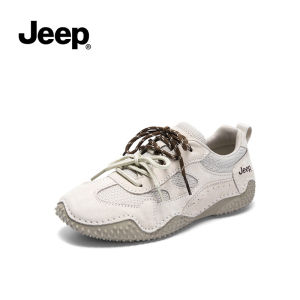 Jeep Womens Shoes Spring and Autumn New Retro Fashion Casual Training Shoes Womens Running Shoes Sports Shoes Lightweight Non-Slip Shoes
