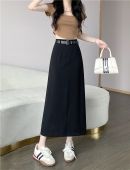 Chân Váy chữ A  Chân váy dáng dài Ulzzang  mẫu váy công sở  fom Xinh MS86