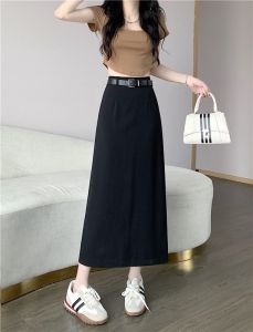 CHÂN VÁY CHỮ A DÁNG DÀI 86CM CHÂN VÁY CÔNG SỞ CHẤT LIỆU TUYẾT MƯA CAO CẤP CỰC ĐẸP CỰC XINH KÈM ĐAI PHONG CÁCH