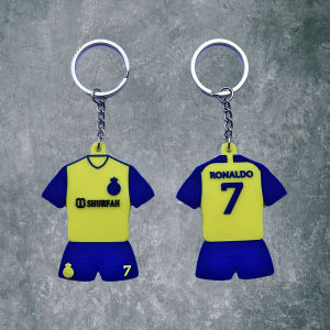 Gankun Keychain Jersey Pemain Klub Sepak Bola Ronaldo Bahan Karet Pvc