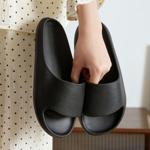 [Free Shipping] EVA Summer Bathroom Slippers for Men and Women Fashionable Indoor Bathing Shoes New Summer Breathable Vertical Stripe Pattern Sandals