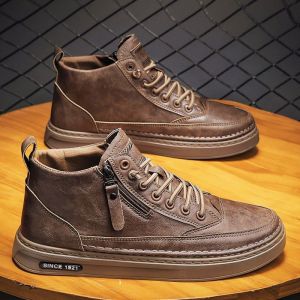 Sepatu Boots Pria Cowok Casual Sepatu Tracking Motor Olahraga Outdoor Biker Shoes Ankle Boot