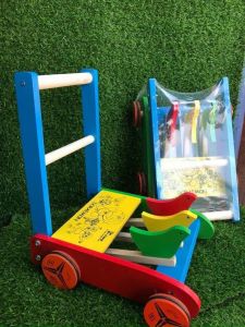 [Siêu Rẻ] Xe Tập Đi Bằng Gỗ 3 Con Gà Cao Cấp Cho Bé Yêu