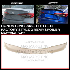 HONDA CIVIC 11TH GEN 2022 RS STYLE FACTORY STYLE 2 REAR TRUNK SPOILER ABS SKIRT LIP BODYKIT