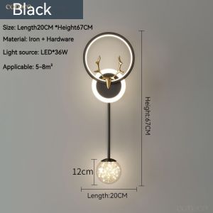 Bedside Lamp With A Touch Of Luxury And Modern Simplicity Nordic Style Hallway And Living Room Wall Lamp LBHW