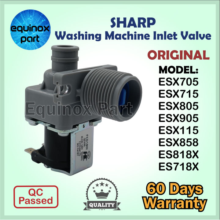 Sharp ESX705 ESX715 ESX805 ESX905 ESX115 ESX858 ES818X ES718X(Origina Factory)Washing Machine Water Feed Valve Inlet Valve