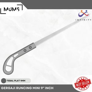 INF Gergaji Runcing Mini 9" Inch / Gergaji Potong Dahan Ranting Pohon Kayu Bonsai Woodworking Gergaji Tangan Manual Multifungsi Serbaguna Folding Wood Working Hand Saw Gergaji Jepang SK-5 Gergaji Triplek Gypsum Triplex Gipsum Pipa Paralon Bambu Kuat Tajam