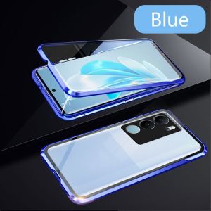 Vivo V29 2023 Transparent Casing For Vivo V29 Pro V29Pro V 29 VivoV29 5G Double Sided Tempered Glass Phone Case Flip Cases Cover Hard Shockproof Back Cover