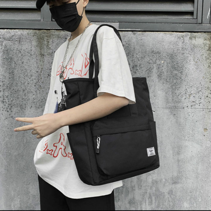 On Sale Ins Japanese Fashion Tote Shoulder Bag Nylon Boys