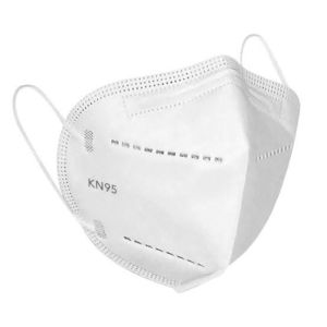KN95 Face Mask Black White Protective Anti-Dust Breathable Respirator for Adults