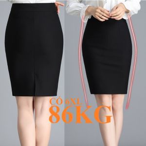 HOÀN TIỀN 15% - CHÂN VÁY BÚT CHÌ CÔNG SỞ HẢI NGÂN XẺ TÀ SAU LƯNG THUN CÓ BIG SIZE 6XL 86KG BIGSIZE