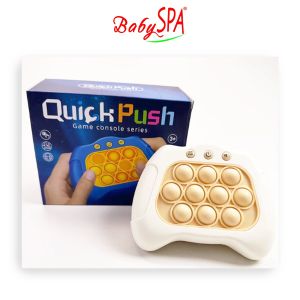 [𝐒𝐆 𝐒𝐞𝐥𝐥𝐞𝐫] BabySPA Pop It Pro Quick Push Bubbles Game Console Series Toys Speed Push Up Electronic Funny Whac-A-Mole Toys for Kids Fidget Anti Stress