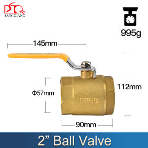 Sang Qiang Heavy Duty High quality Brass Ball Valve Water Switch SIZE( 1/2“  3/4”  1“  1-1/4”  1-1/2“  2”   2-1/2“   3”   4“ )