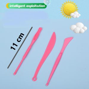 Set 5 pcs - Alat Ukir Clay Mini - Plastisin - Polymer Clay - Pasir Ajaib - Sand Mold Tool - Mainan Edukasi