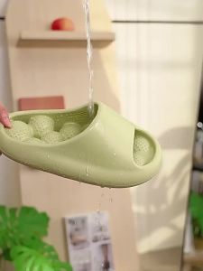 [Free Shipping] Summer MenS Leak-Proof Slippers For Outdoor Wear Non-Slip Odor-Resistant Thick-Soled Suitable For Bathroom Use CoupleS Soft-Soled Sandals For Women
