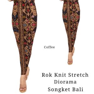 ROK KAMEN KNIT STRETCH DIORAMA SONGKET BALI.