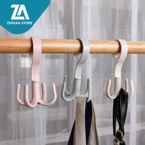 Gantungan 4 Kait Putar Sepatu Tas Pakaian Hook Hanger Serbaguna