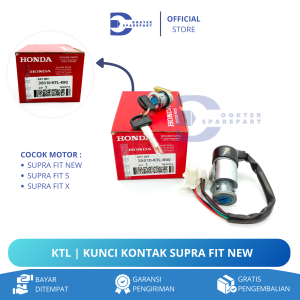 KTL KUNCI KONTAK ASSY KEY SATU SET + KUNCI JOK MOTOR SUPRA FIT NEW / SUPRA FIT S / SUPRA FIT X
