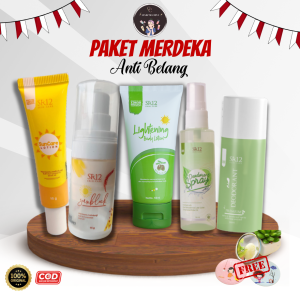 Paket Hemat Skincare Lengkap Bodycare Whitening Kulit Putih glowing Anti kulit Belang Original Bpom