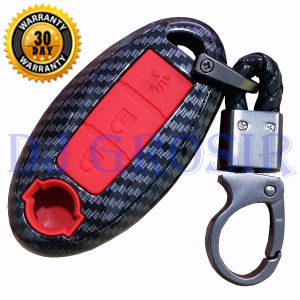 Case Carbon Smartkey Cover Key Kunci Nissan Livina Marck Juke - 7106