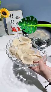 1Pc Shell Shape Dish Transparent Dumpling Plate Spit Bone Plate Dumpling Sushi Sauce Plate