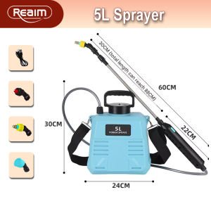  REAIM 5L 8L  Sprayer Agriculture Knapsack Rechargeable Electric Sprayer Gardening Power disinfection spray