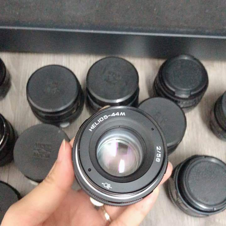 Ống kính MF helios 44M 58/2 bokeh xoáy