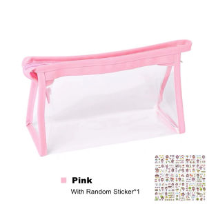 Transparent Student Pencil Case Office School Supplies Cosmetic Storage Bag Waterproof Pencil Bag Stationery Organizer Back to scholl