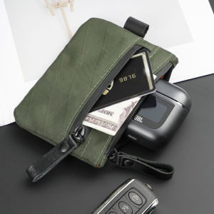 Multi functional Coin Pocket Wallet Card Holder simple zipper XPAC waterproof earphone key portable small bag
