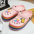 FJ-FASHION SLIP ON CLOG WEDGE SHOES FOR KKIDS HIGH QUALITY UNISEX SHOES. 