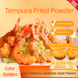 💝Hot Sale💝Tempura Powder Bag Lazy Fried Shrimp Seasoning Double Crisp Tender Mixing Powder Wholesale Tempura Batter Mix For Shrimp Japanese Style Cooking Powder Crispy And Tender Fry Coating Perfect For Seafood Vegetables And Karaage