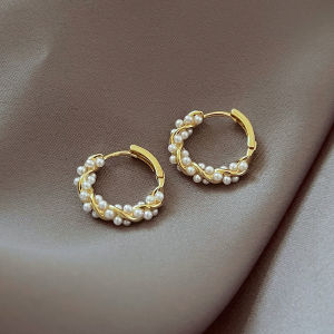 New Trend Korean Style Elegant Round Pearl Earrings For Women Fine Elegance Jewelry Gifts