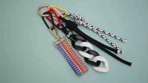 Phong cách bện dây treo thanh lịch Móc Treo Chìa Khóa hợp thời trang nylon dây vòng khóa Mặt dây chuyền Túi trang sức phụ kiện nữ