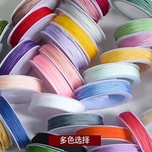 【Ship in 24H】Handmade thread  手工线  加密  72号  玉线 手工编织绳   头发编手链  吊坠线  红线绳  手编  手绳  diy材料  Encrypt 72 thread hand woven rope hair braided bracelet pendant thread red thread rope hand woven rope DIY material5.4