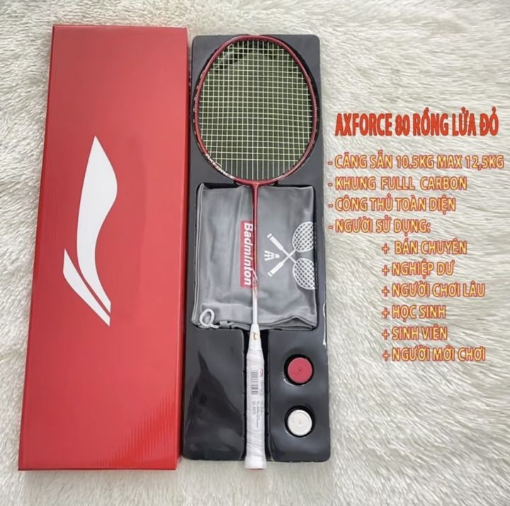 Vợt cầu lông AXFORCE 80 RỒNG ĐỎ | Lazada.vn