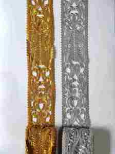 RENDA ROLL PINTU ACEH LEBAR 9 CM COCOK UNTUK PINGGIRAN GAMIS GAUN MUKENA KEBAYA