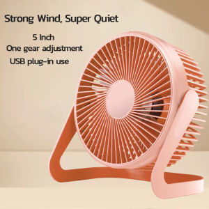 Prakan พัดลม USB พัดลมตั้งโต๊ะ พัดลมขนาดเล็ก พัดลมพกพา 5 นิ้ว 6 นิ้ว มินิพัดลมตั้งโต๊ะ Mini Fan การหมุน 360° มีสองสีให้เลือก ความเร็วลม 2 ทาง